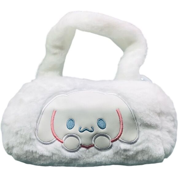 NEW Cinamoroll White Plush Shoulder Crossbody Handbag - Picture 3 of 12